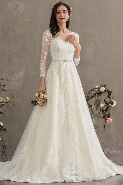Robe De Princesse Élégante Dentelle