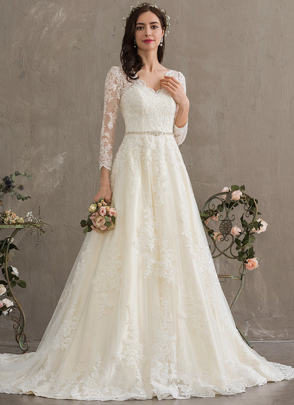 Robe De Princesse Élégante Dentelle