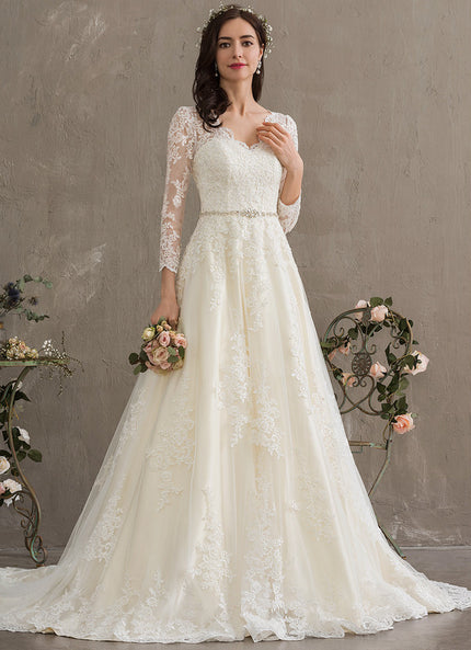 Robe De Princesse Élégante Dentelle