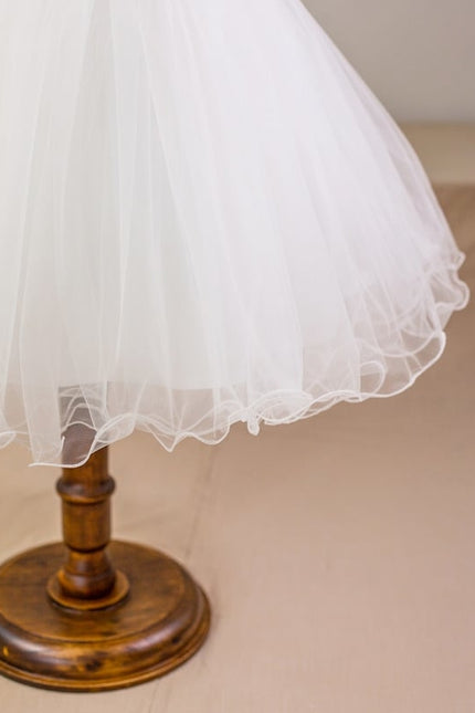 Robe De Princesse Enfant Nuptiale Satinée - gallery 4