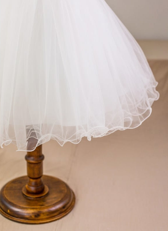 Robe De Princesse Enfant Nuptiale Satinée - gallery 4
