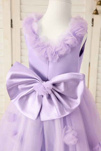 Robe De Princesse Lilas Évasée - gallery 1