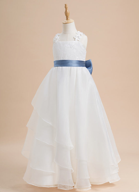 Robe De Princesse Enfant Floral Satinée - gallery 6