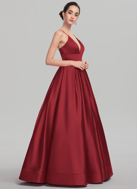 Robe De Princesse Satinée Longue