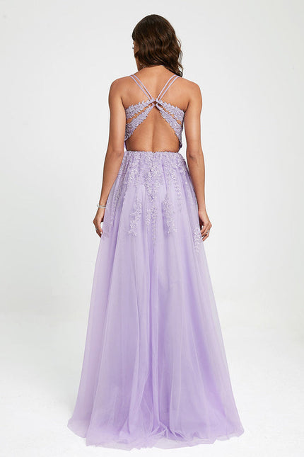 Robe De Princesse Violette Délicate - gallery 8