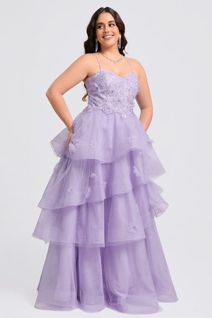 Robe De Princesse Tulle Lilas - gallery 7