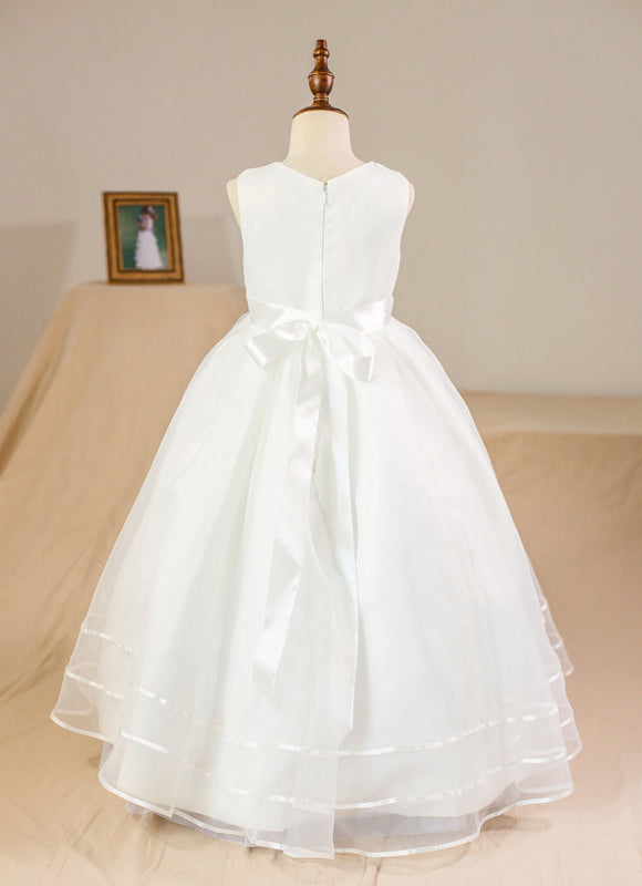Robe De Princesse En Satin Aérienne - gallery 4