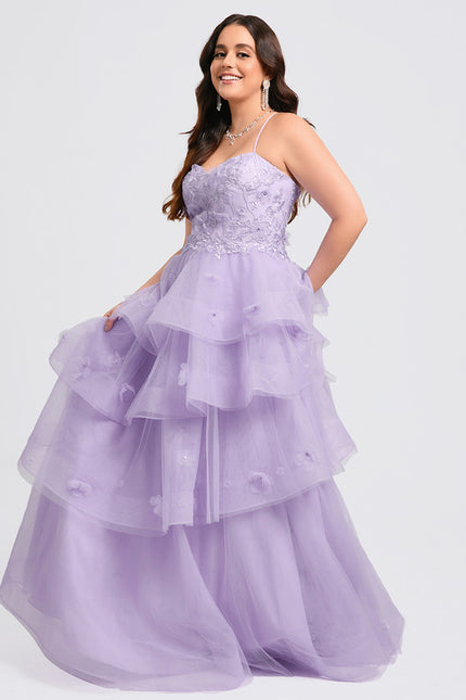 Robe De Princesse Tulle Lilas - gallery 9