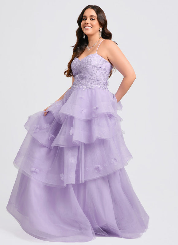 Robe De Princesse Tulle Lilas - gallery 9