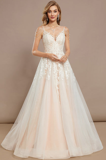 Robe De Princesse En Tulle Brodé - gallery 1