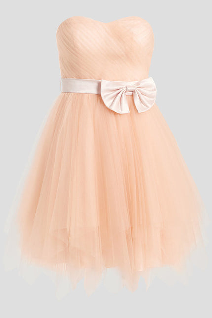 Robe De Princesse Tulle Pêche Élégante - gallery 6