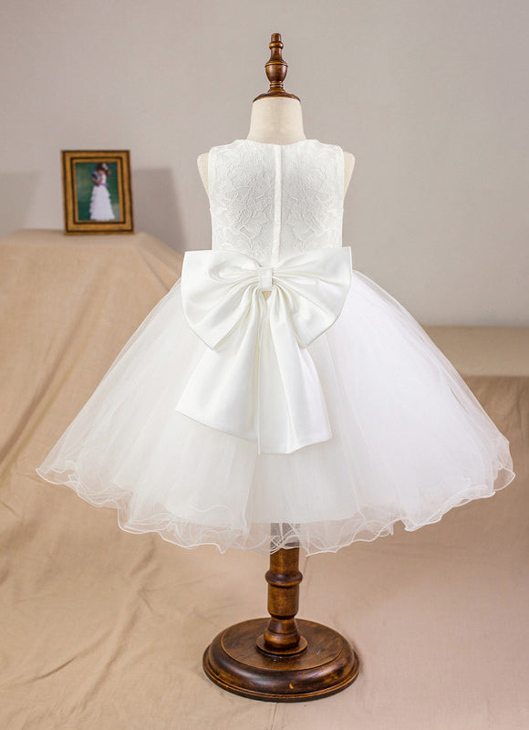 Robe De Princesse Enfant Nuptiale Satinée