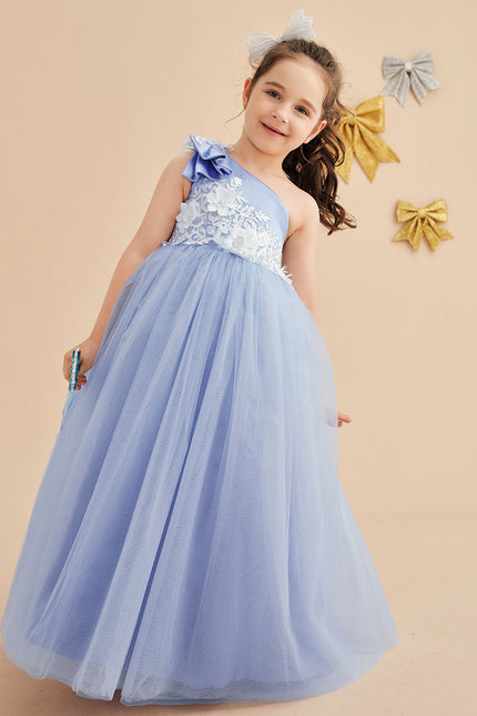 Robe De Princesse Asymétrique Lilas - gallery 2