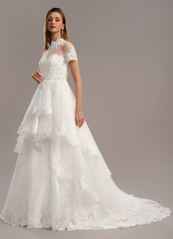 Robe De Princesse Nuptiale En Dentelle