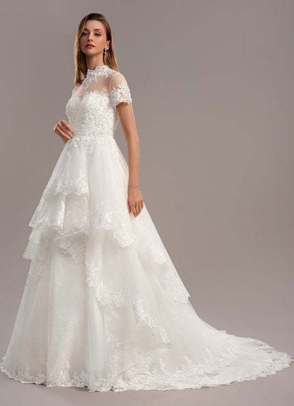 Robe De Princesse Nuptiale En Dentelle
