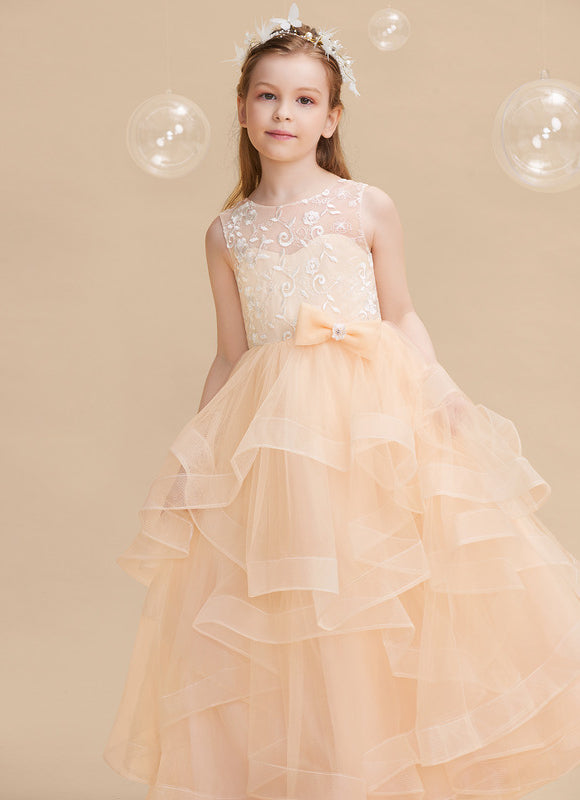 Robe De Princesse Tulle Pêche Douce - gallery 8