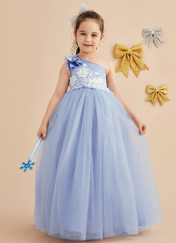Robe De Princesse Asymétrique Lilas - gallery 8