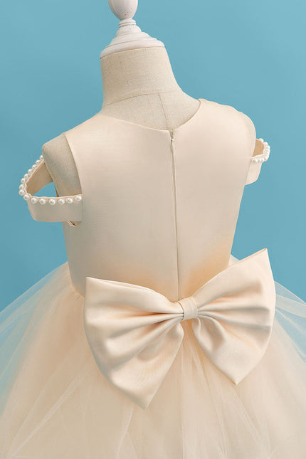 Robe De Princesse Satin Crème - gallery 1