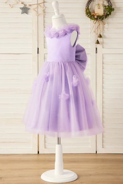 Robe De Princesse Lilas Évasée - gallery 4