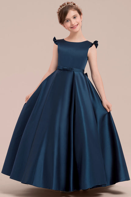 Robe De Princesse Satinée Grise - gallery 3
