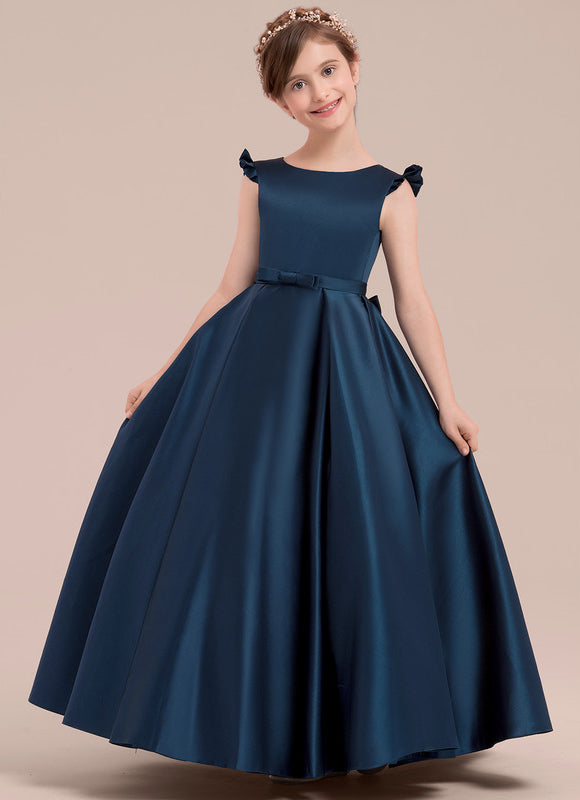 Robe De Princesse Satinée Grise - gallery 3