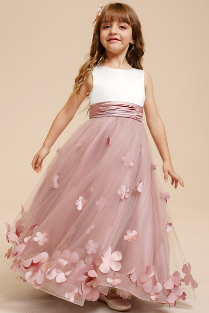 Robe De Princesse Florale Rose - gallery 7