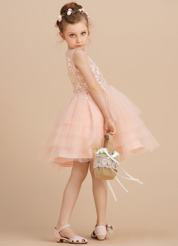 Robe De Princesse Tulle Pêche - gallery 3