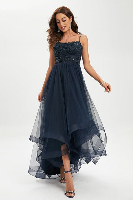 Robe De Princesse Asymétrique Marine