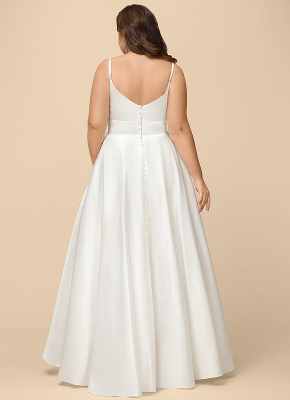 Robe De Princesse Satinée Simple - gallery 7