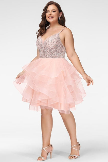 Robe De Princesse Tulle Volants Rose - gallery 5