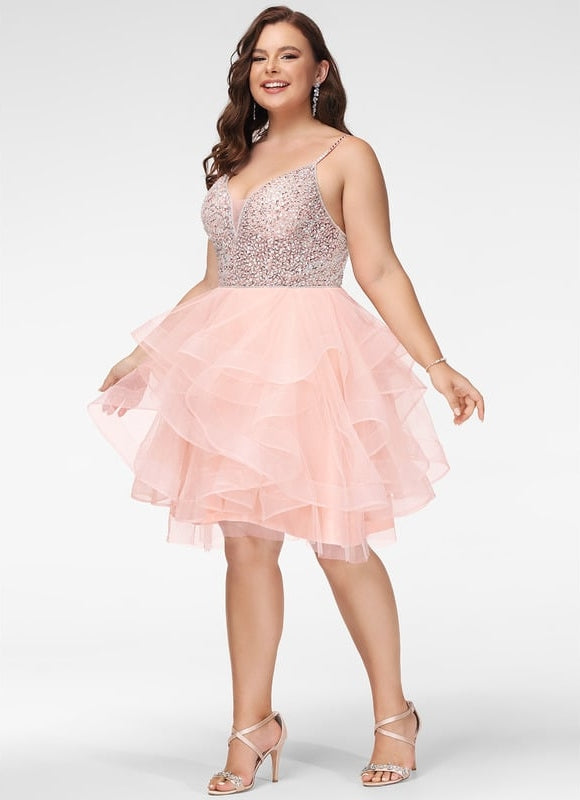 Robe De Princesse Tulle Volants Rose - gallery 5