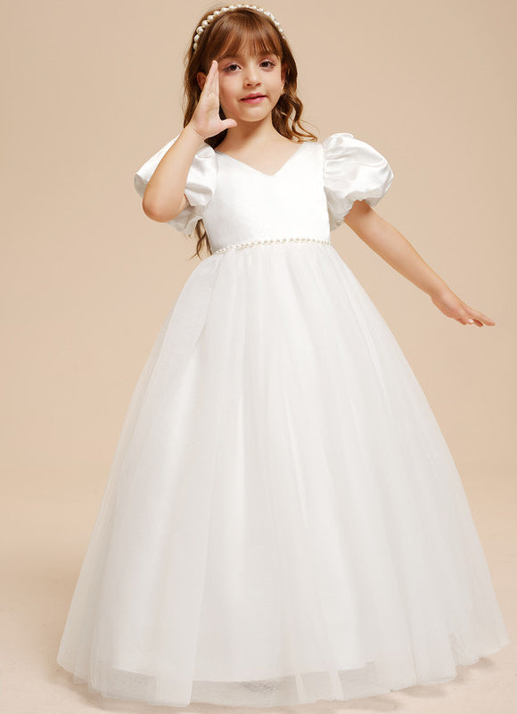 Robe De Princesse Satin Blanc Nuptiale - gallery 3