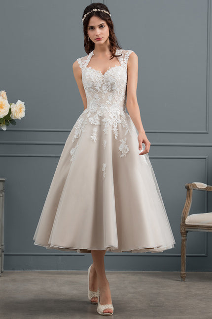 Robe De Princesse De Mariée Vintage Tulle - gallery 6