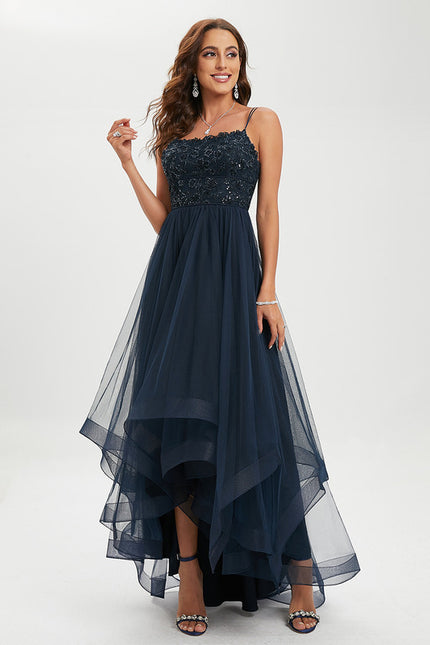 Robe De Princesse Asymétrique Marine - gallery 4