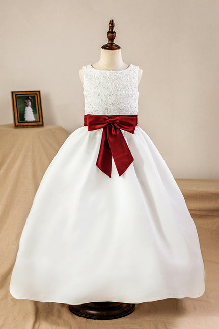 Robe De Princesse Satinée Bicolore - gallery 1