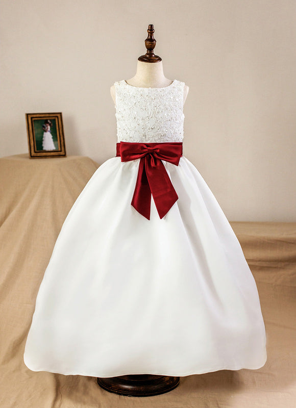 Robe De Princesse Satinée Bicolore - gallery 1