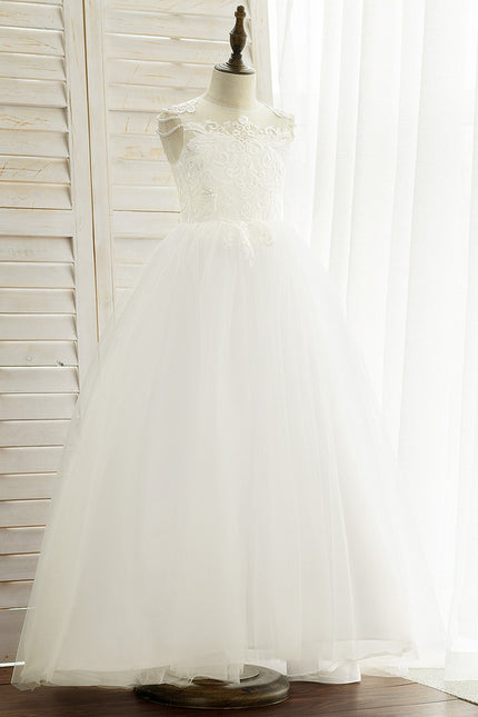 Robe De Princesse Blanche Élégante - gallery 1