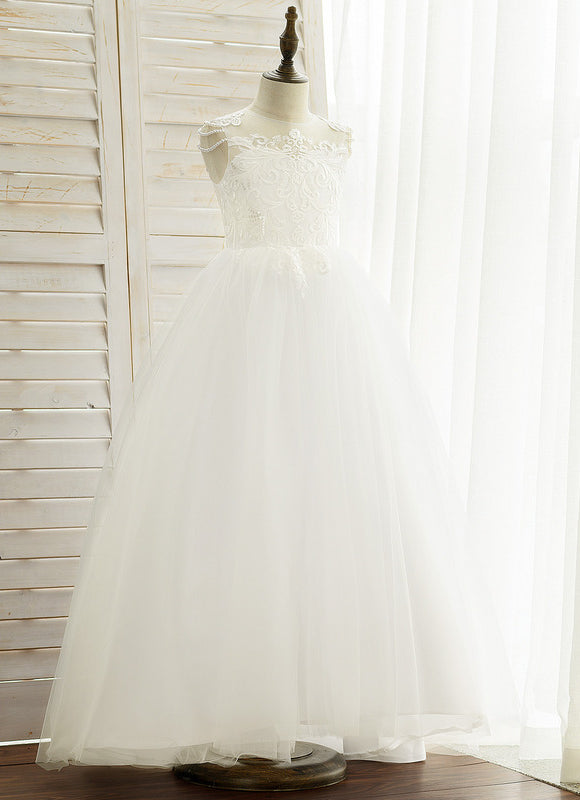 Robe De Princesse Blanche Élégante - gallery 1