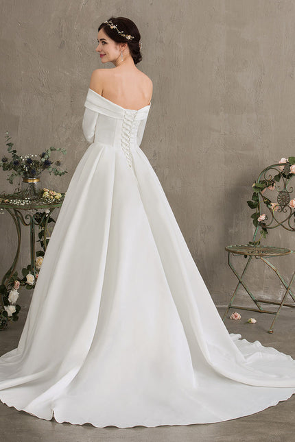 Robe De Princesse Satinée Évasée - gallery 4
