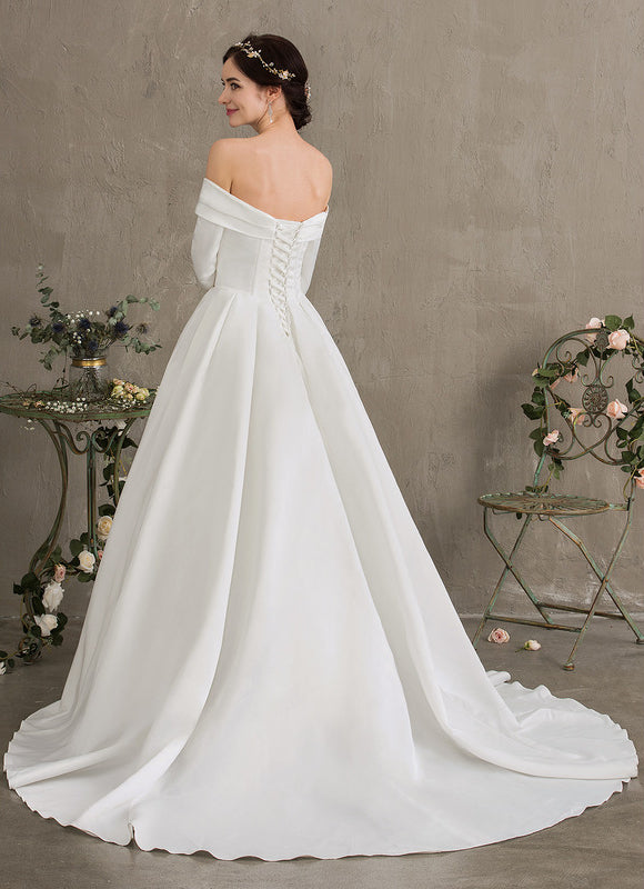 Robe De Princesse Satinée Évasée - gallery 4