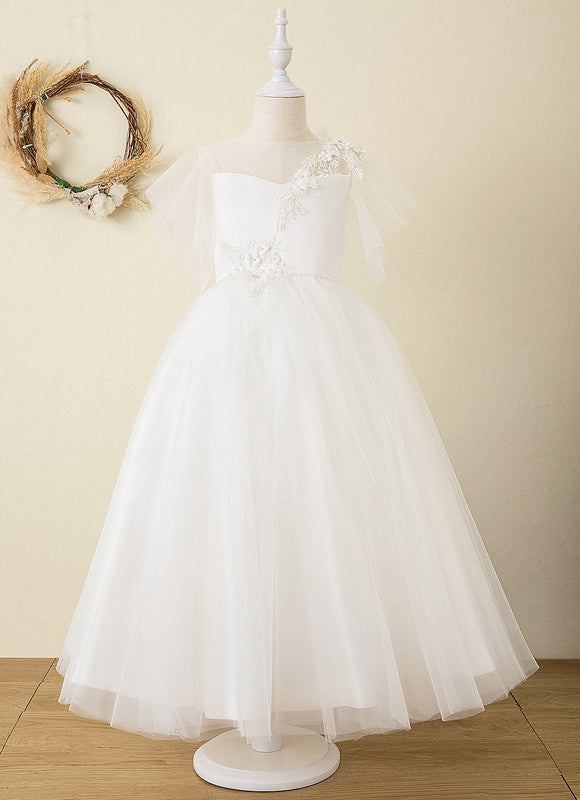 Robe De Princesse Blanche Florale