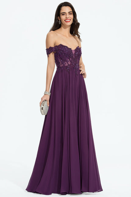 Robe De Princesse Élégante Violette - gallery 2