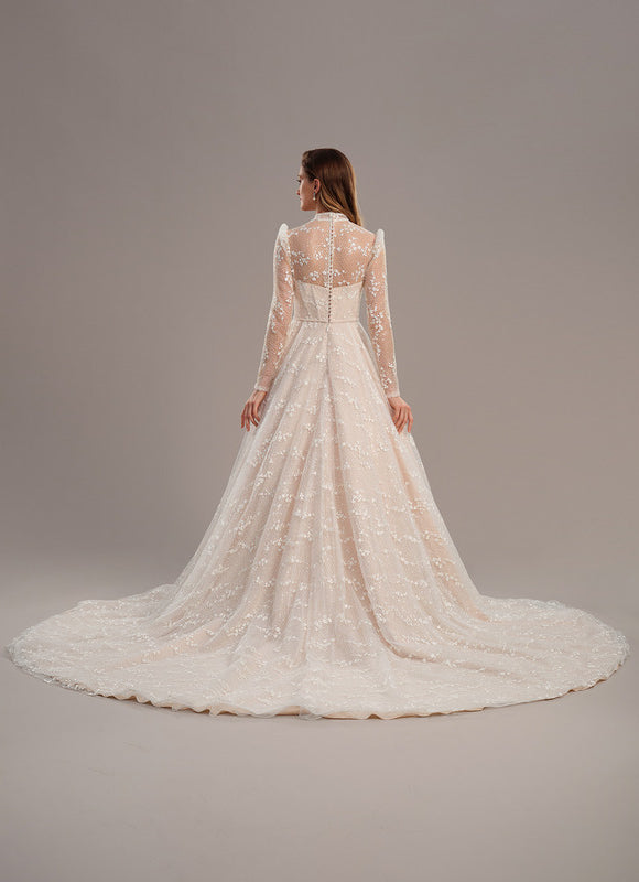 Robe De Princesse Dentelle Bohème - gallery 5