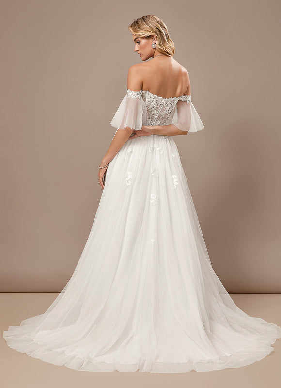 Robe De Mariee Princesse Longue Traine - gallery 5