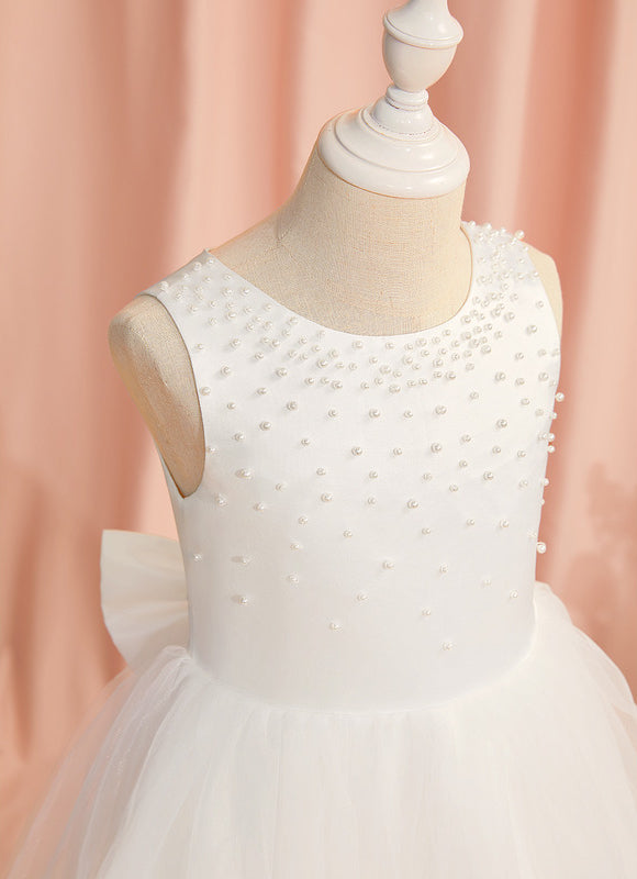 Robe De Princesse Satin Crème - gallery 7