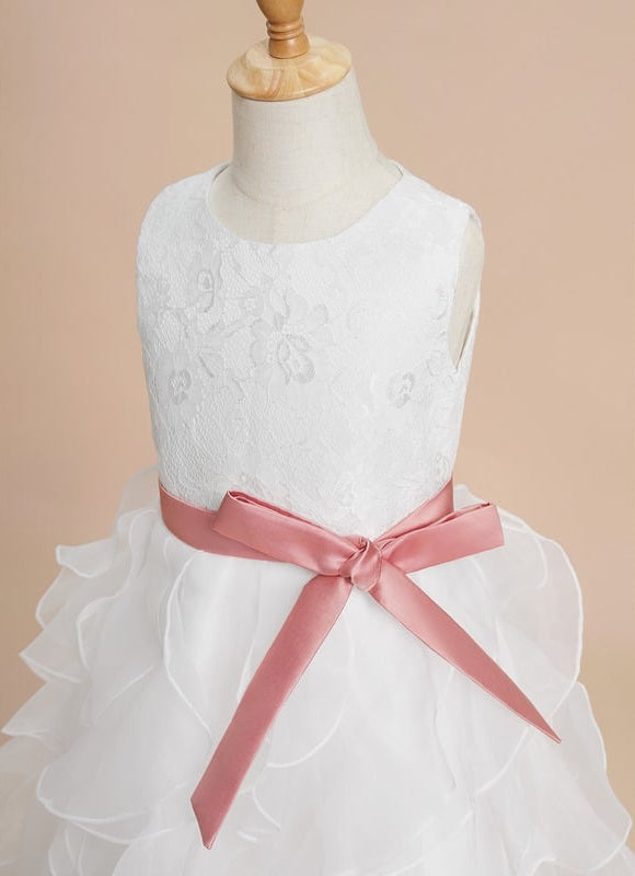 Robe De Princesse Blanche Volants - gallery 4