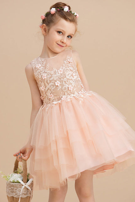 Robe De Princesse Tulle Pêche