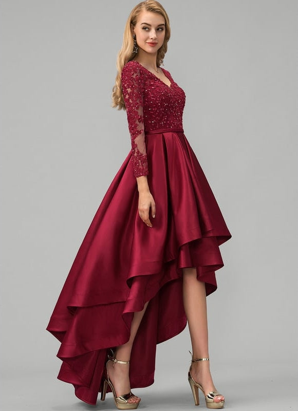Robe De Princesse Satin Frangée