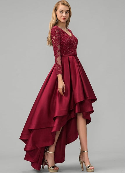 Robe De Princesse Satin Frangée