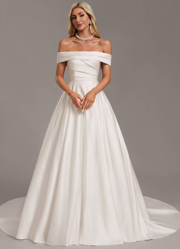Robe De Princesse Satinée Élégante - gallery 1